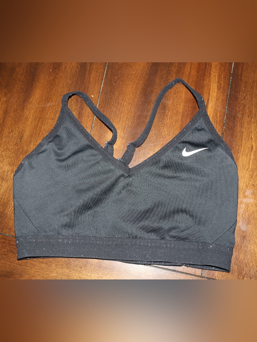 Nike Black Low-Impact Sports Bra with Thin Straps